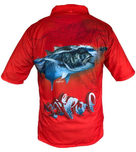Iggy Pop Golf Short Sleeve Shirt (RED)