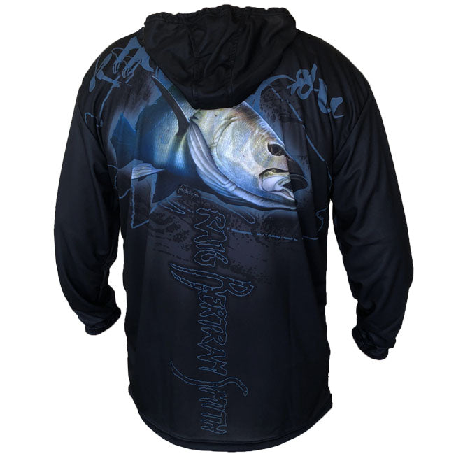 Kob Black Hooded Long Sleeve Shirt
