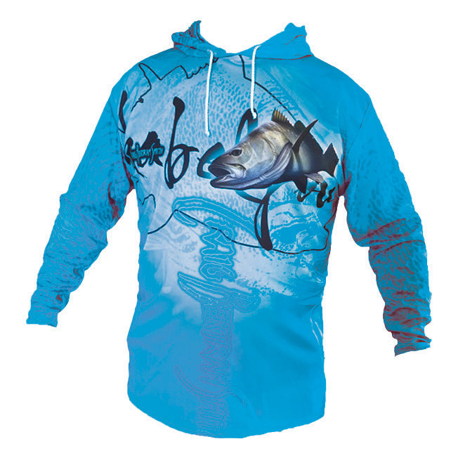 Kob Light Blue Hooded Long Sleeve Shirt