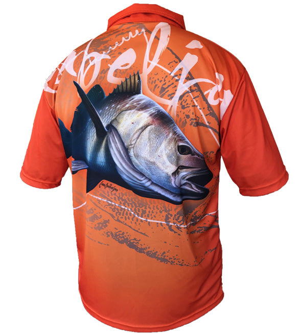 Kob Orange Golf Short Sleeve Shirt