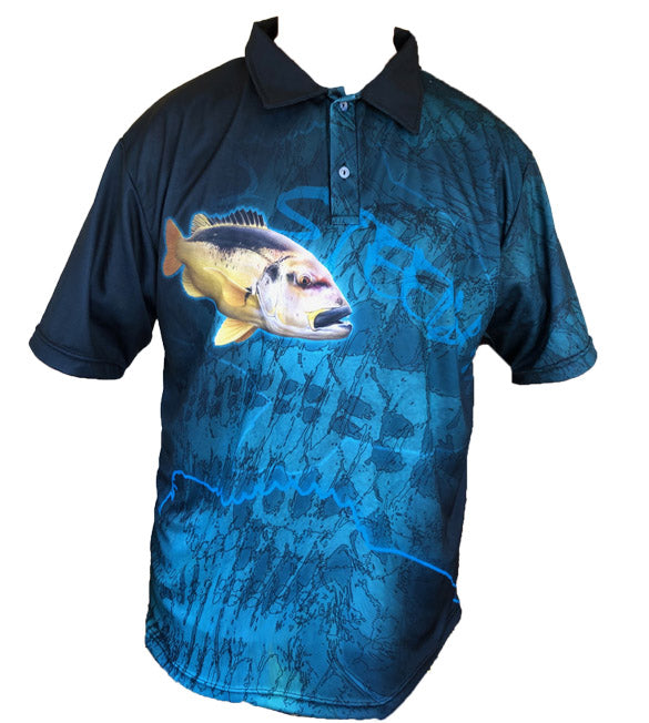 Red Steenie Golf Short Sleeve Shirt