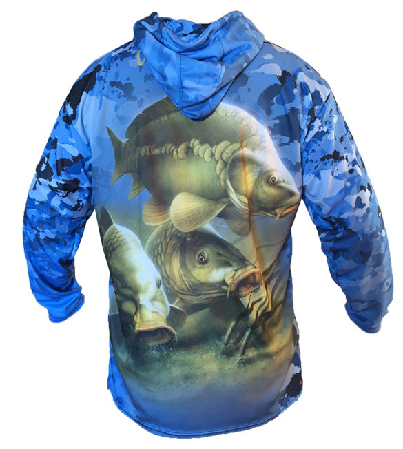 Carp Blue Hoodie Shirt