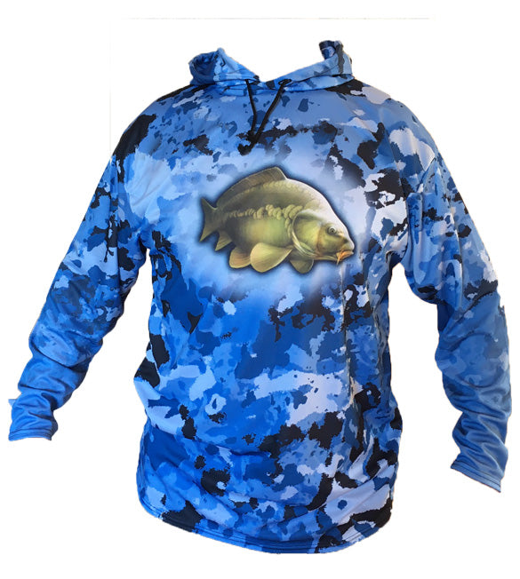 Carp Blue Hoodie Shirt