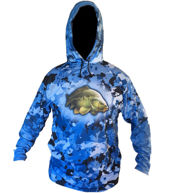 Carp Blue Hoodie Shirt