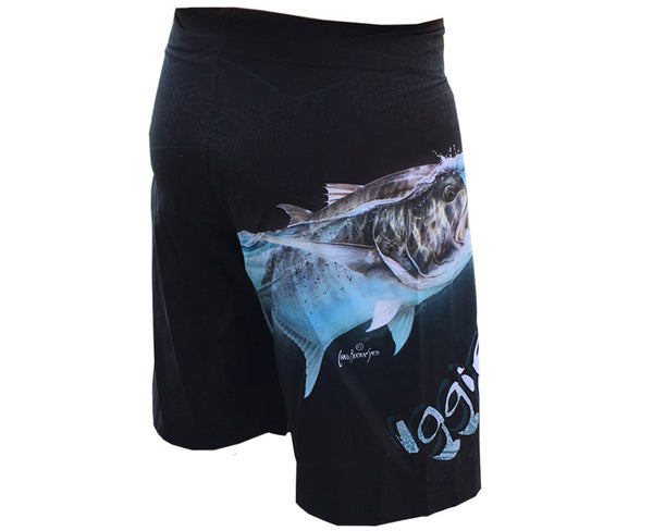 black board shorts with a GT it