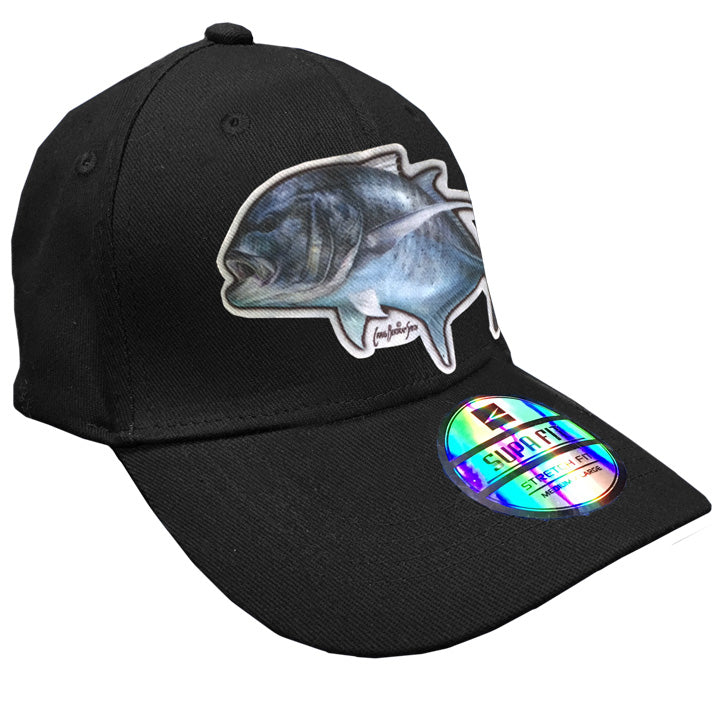 black cap with a GT on it