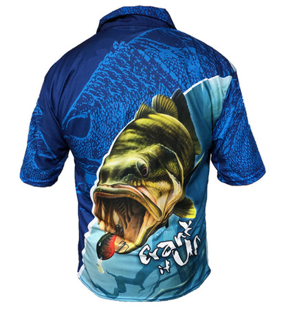 Crank it Up Blue Golf Short Sleeve Shirt