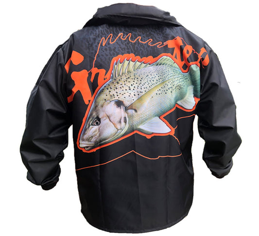 Grunter Black& Orange Rain Jacket