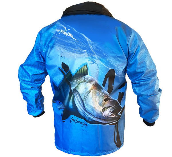 Kob Light Blue Zip-Up Rain Jacket
