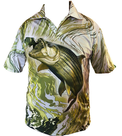 Tigerfish Camo Golf Short Sleeve Shirt