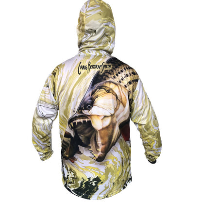 Tigerfish Camo Hooded Long Sleeve Shirt