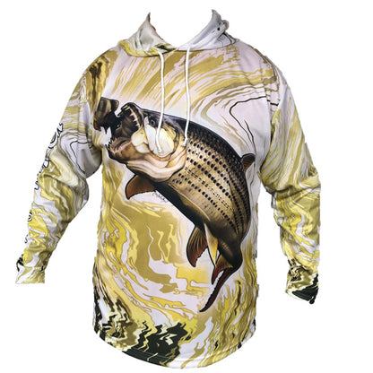 Tigerfish Camo Hooded Long Sleeve Shirt