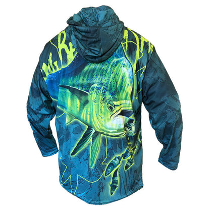 Dorado Blue Camo Hoodie Shirt