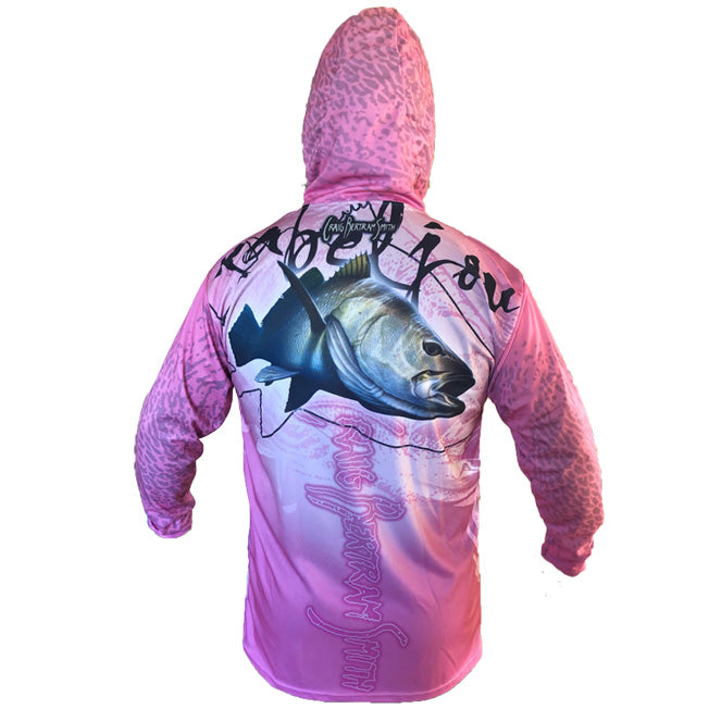 Kob Pink Hooded Long Sleeve Shirt