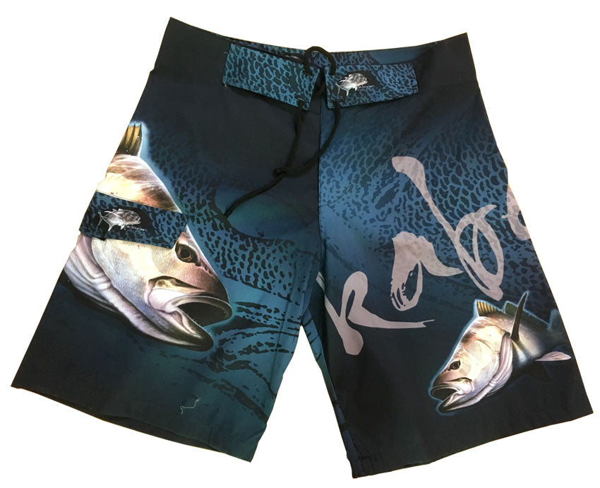 board shorts with a kob on it