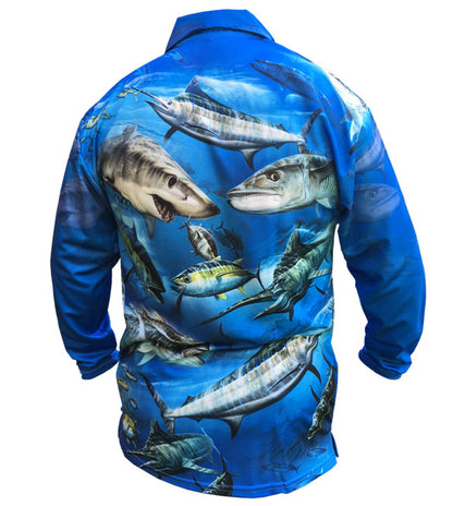 Mixed Salt Golf Long Sleeve Shirt