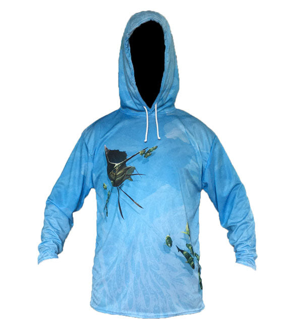 Sailfish Light Blue Hooded Shirt