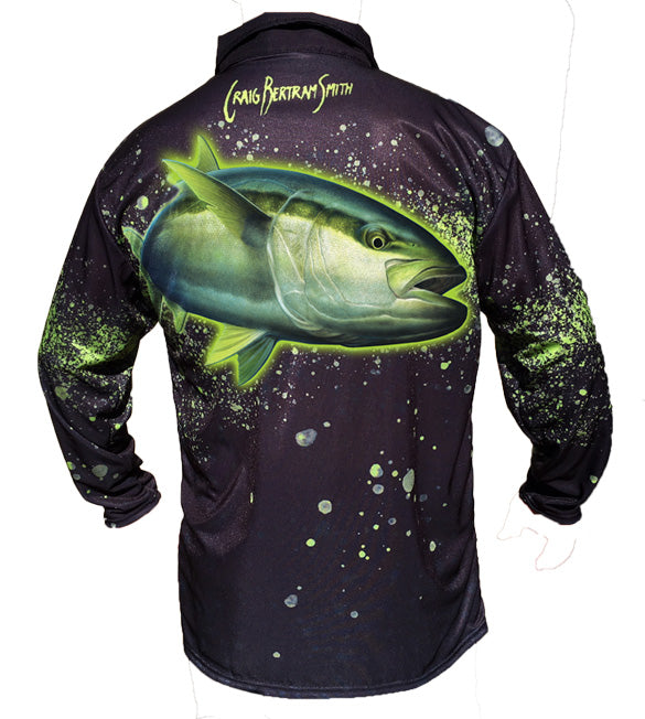 YellowTail Golf Long Sleeve Shirt (BLACK)