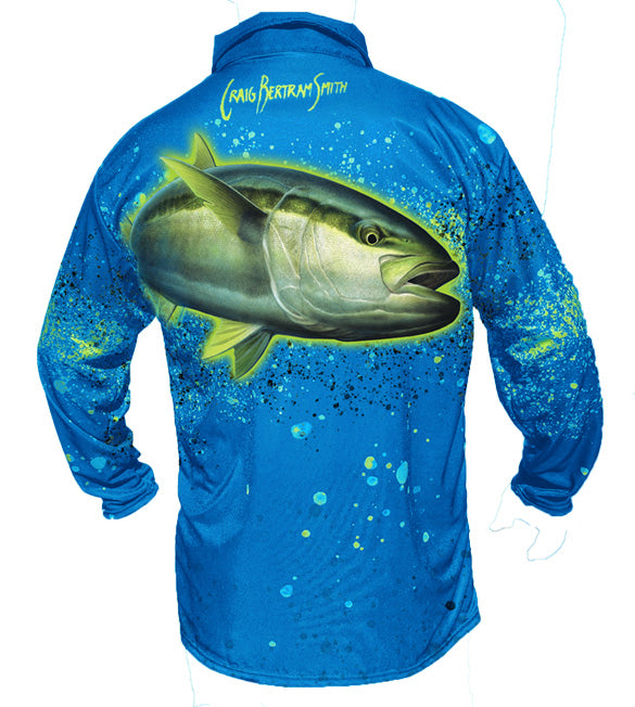 YellowTail Golf Long Sleeve Shirt (BLUE)