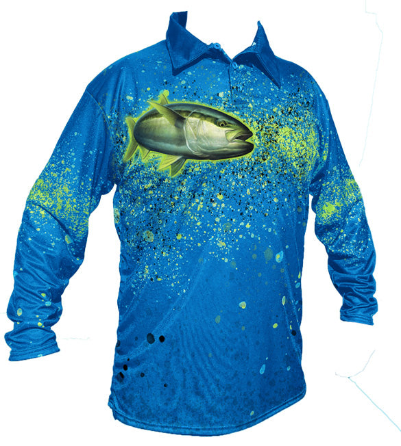 YellowTail Golf Long Sleeve Shirt (BLUE)